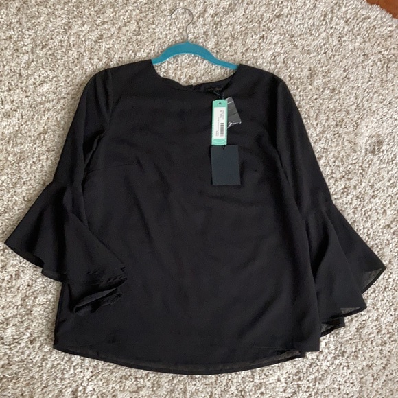2/$20🌻 NWT gorgeous Goldray Nellin flounce sleeve  blouse - Picture 6 of 9